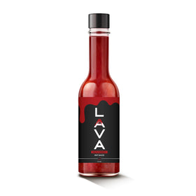 PUP AND THE PEPPER Lava Sauce bottle front showcasing bold smoky heat.