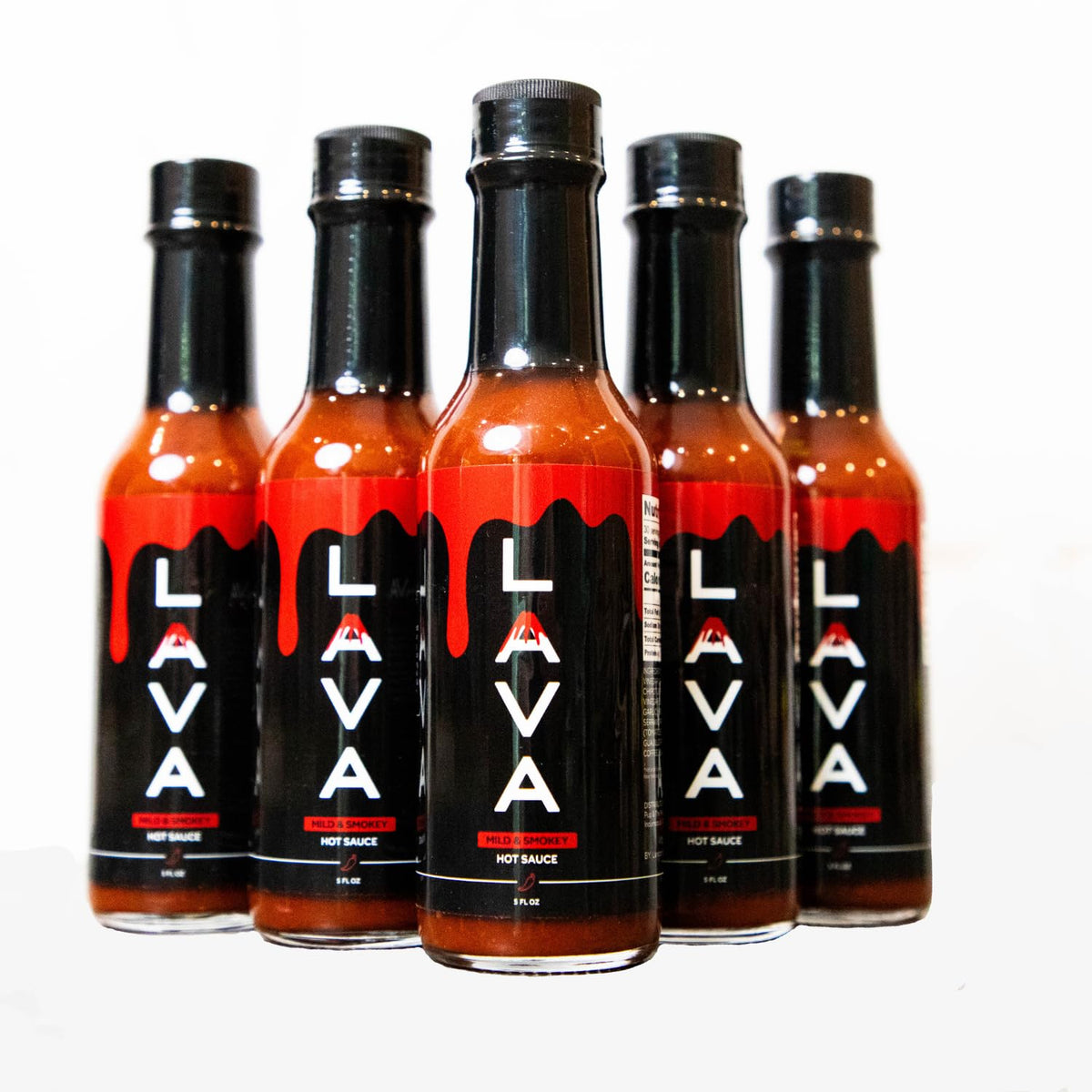 PUP AND THE PEPPER Lava Sauce gift bottle ready for gifting.