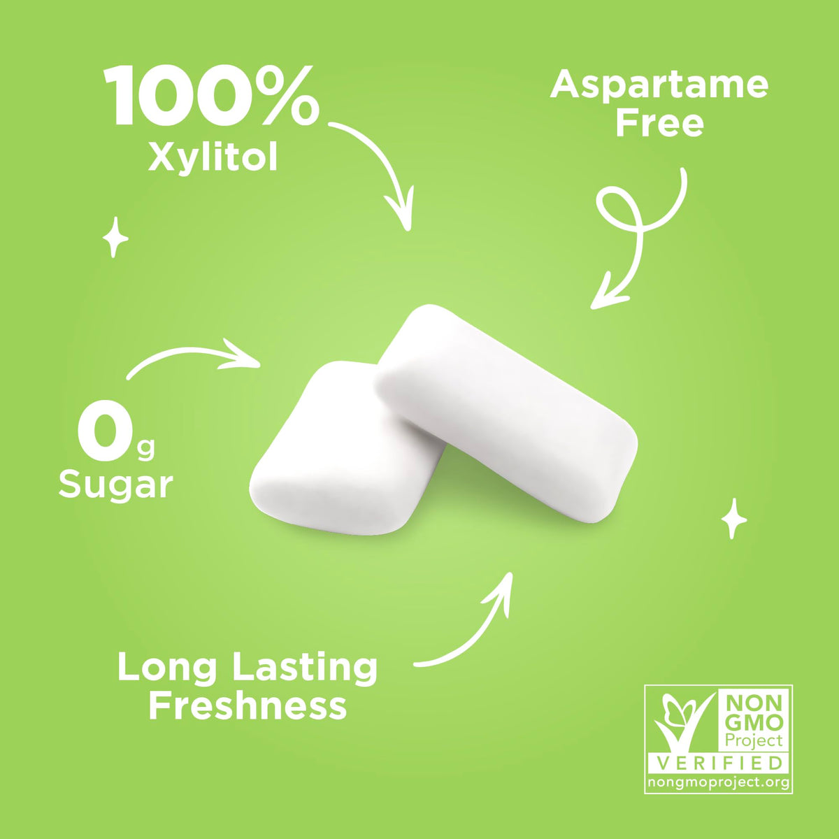 Allergen-free PUR Gum suitable for vegan and kosher diets.