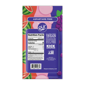 PUR Gum Jumbo allergen-free formula: vegan, gluten-free, non-GMO, keto friendly.