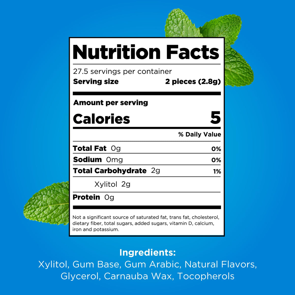 Kosher and vegan PUR Gum Peppermint packaging for mindful snacking