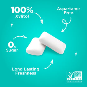 PUR Gum vegan, non-GMO, gluten-free labeling for mindful snacking