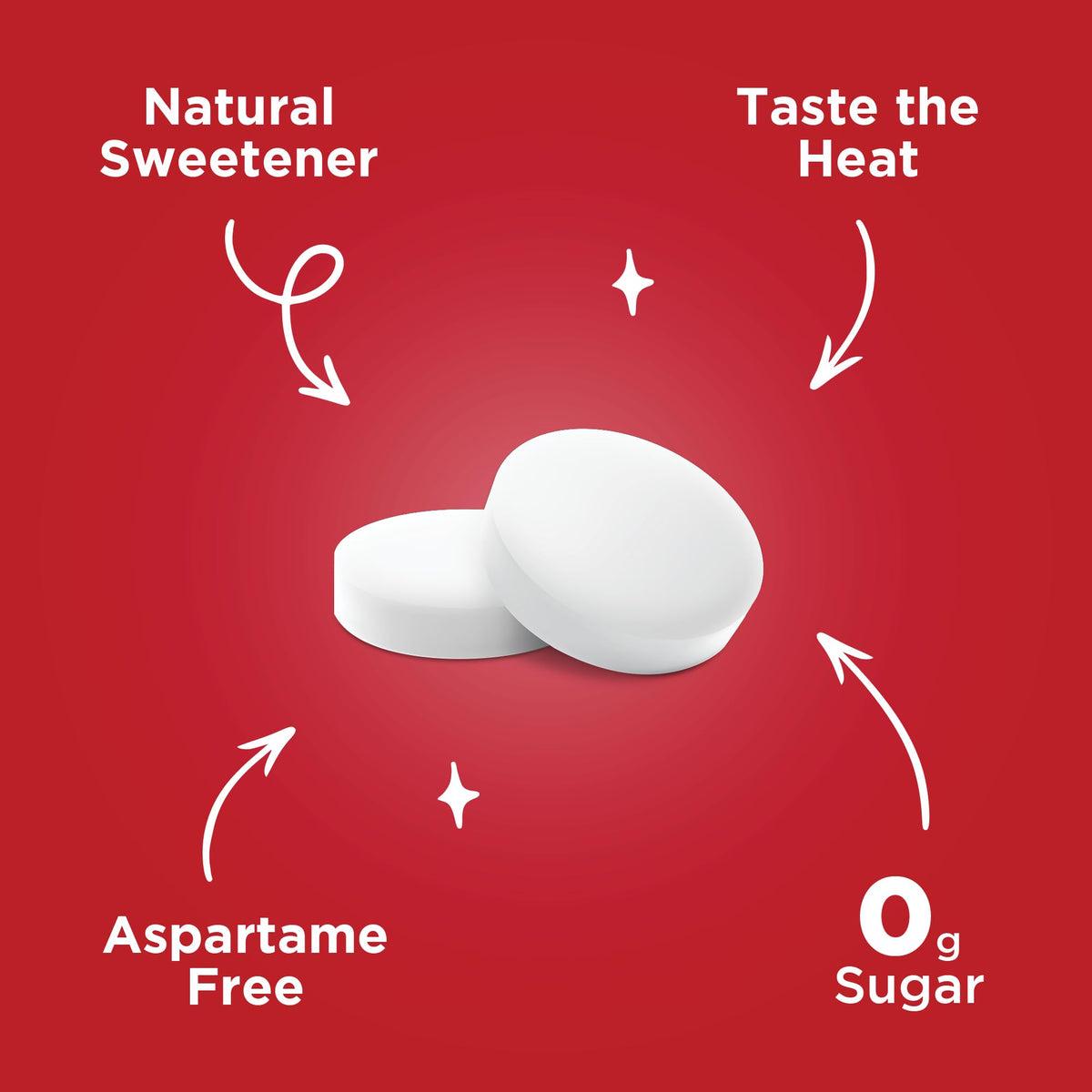 PUR Mints Cinnamon tin back shows vegan and gluten-free features