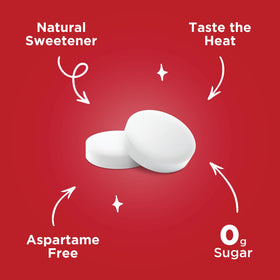 PUR Mints Cinnamon tin back shows vegan and gluten-free features