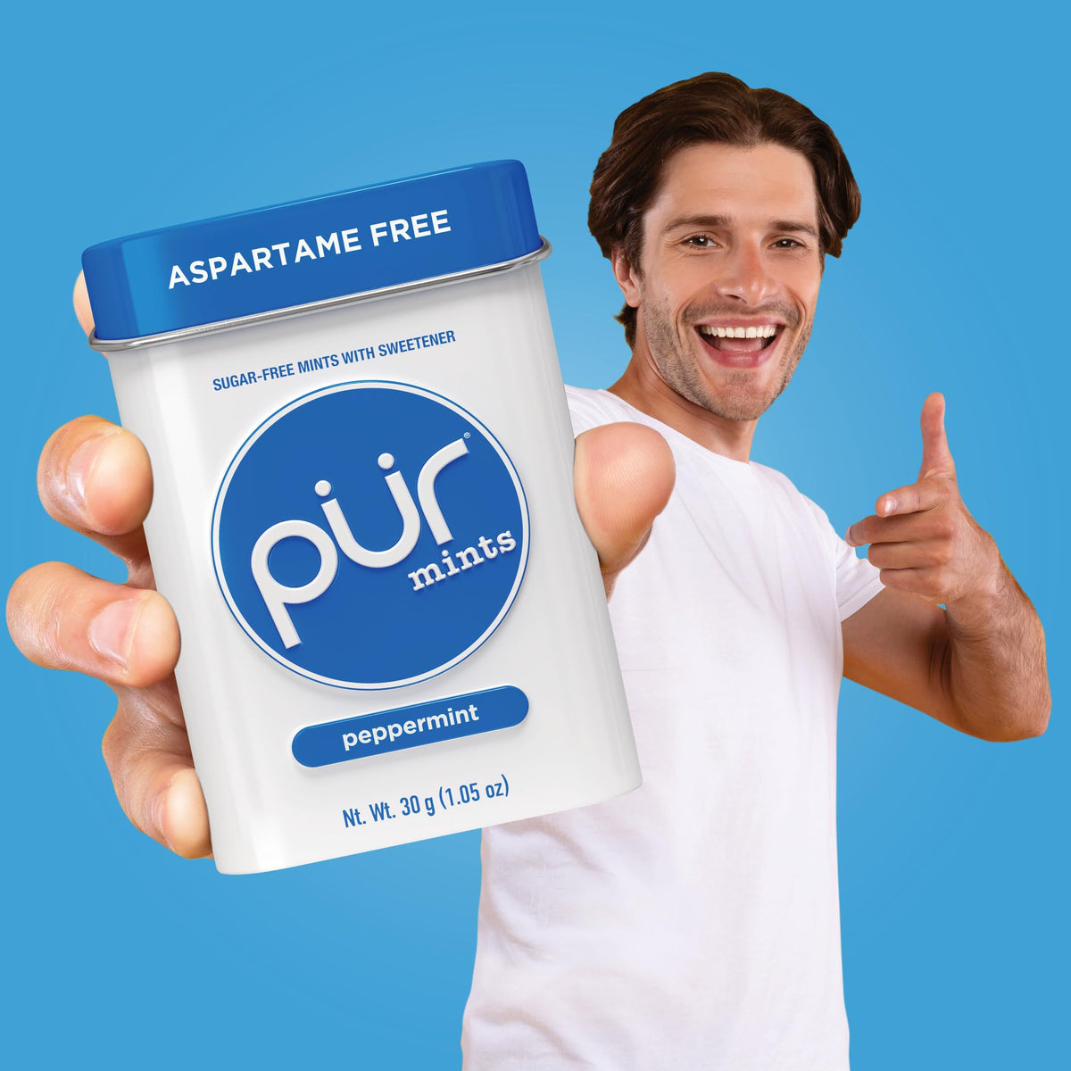 PUR Mints on-the-go use keeps breath fresh