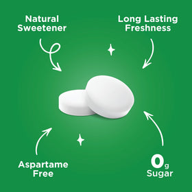 PUR Mints spearmint ingredients panel highlights xylitol and vegan claims