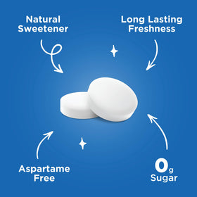 PUR Mints naturally sweetened with xylitol for a lighter bite