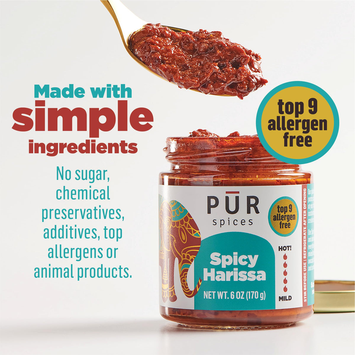 HARISSA paste as dipping sauce showing rich chili heat and garlic