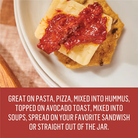 Pizza topping with PUR Spices harissa paste for bright heat