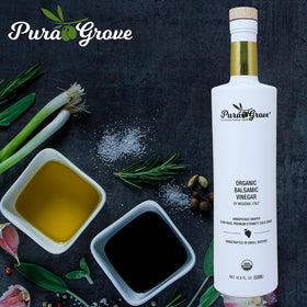 PURA GROVE label view emphasizes premium, small-batch craftsmanship and purity