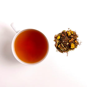 Pure And Easy Tea Cardio Care brewed cup with gentle, heart-friendly aroma