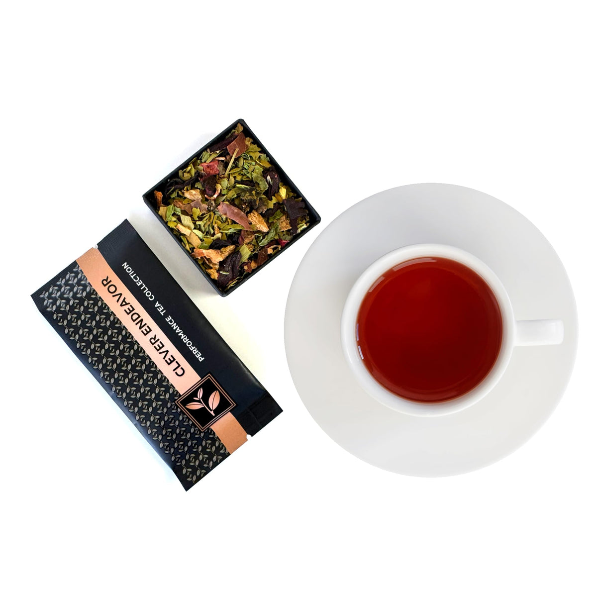 Pure And Easy Tea blends work hot or iced for versatile brewing.
