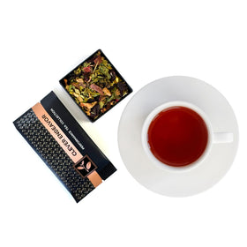 Pure And Easy Tea blends work hot or iced for versatile brewing.