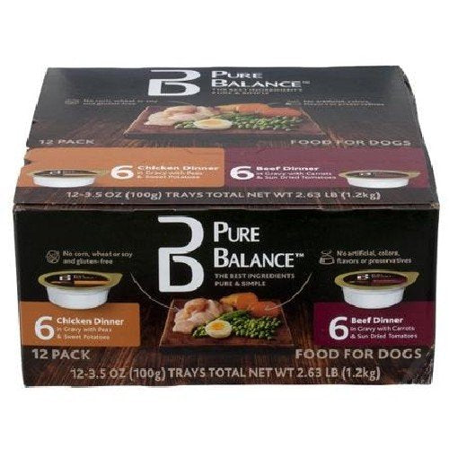 Pure Balance Variety Pack image showing chicken and beef portions for versatile meals