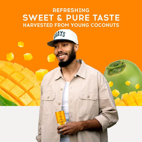 Pure Coconut Water 100 on-the-go hydration option in hand