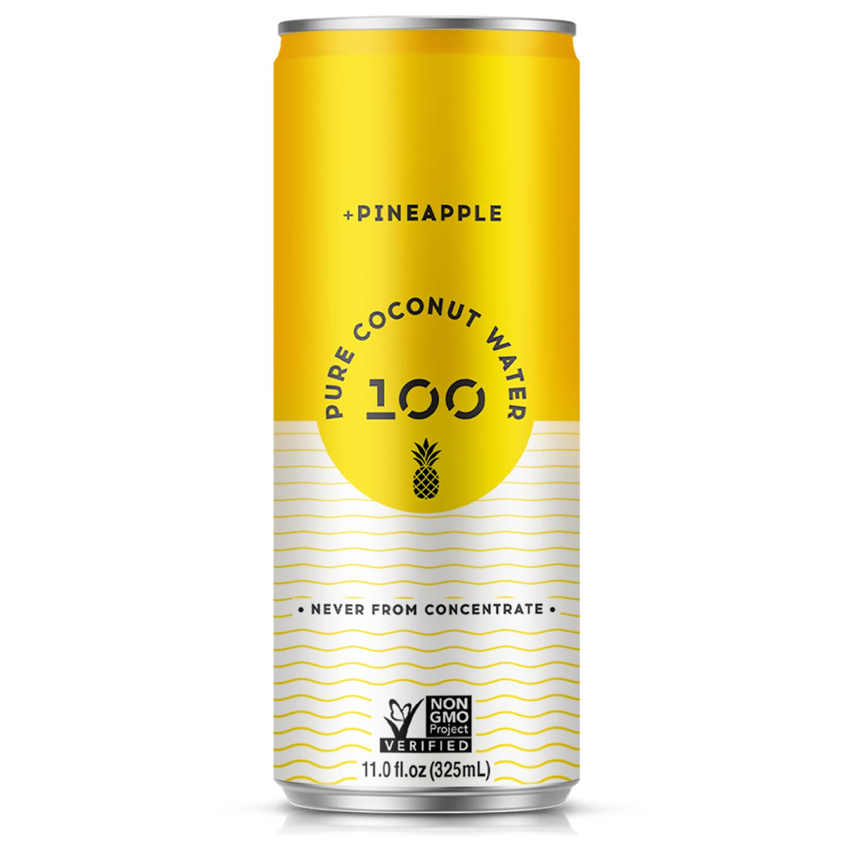 Pure Coconuts Water 100 pineapple bottle with tropical flavor for quick hydration.