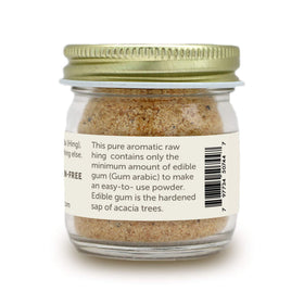 Pure Indian Foods Hing powder is gluten-free, suitable for gluten-free meals.