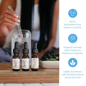 Pure Inventions bottle side view highlights zero calories and sugar-free hydration.