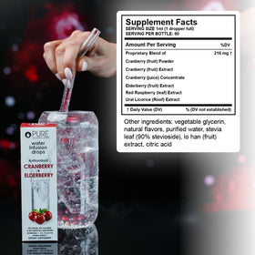 Pure Inventions glass bottle highlights premium packaging.