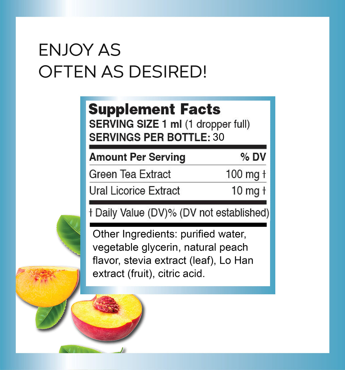 Label shows 30 servings per bottle for easy planning