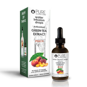 Pure Inventions water enhancer drops in glass bottle front view for easy daily hydration