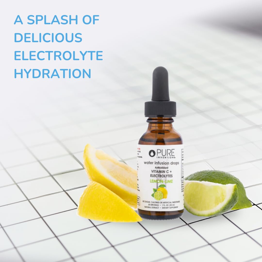 Lemon Lime label close-up with natural ingredients and vitamin C.