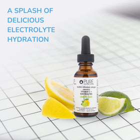 Lemon Lime label close-up with natural ingredients and vitamin C.