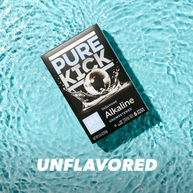 Pure Kick packets tucked in a gym bag for travel-ready hydration.