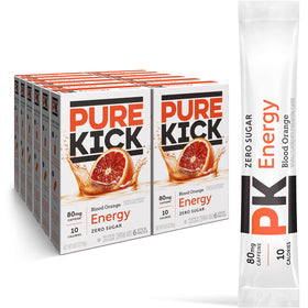 Pure Kick Blood Orange stick ready to mix for on-the-go energy boost.