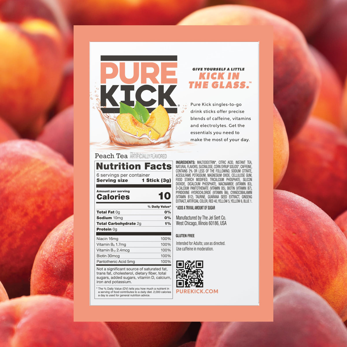 Pure Kick energy stick portable pack ready for travel or gym