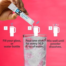 Pure Kick Hydrate Ice Pop travel case enables easy packing.