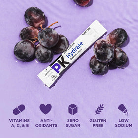 Pure Kick Hydration Singles to Go Concord Grape in bottle for fast flavor boost