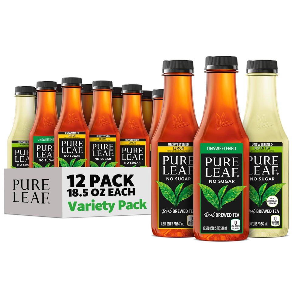 Pure Leaf iced tea variety pack bottle showcases on-the-go refreshment.