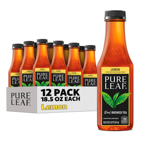 Pure Leaf Lemon Tea bottle 12-pack for on-the-go refreshment.