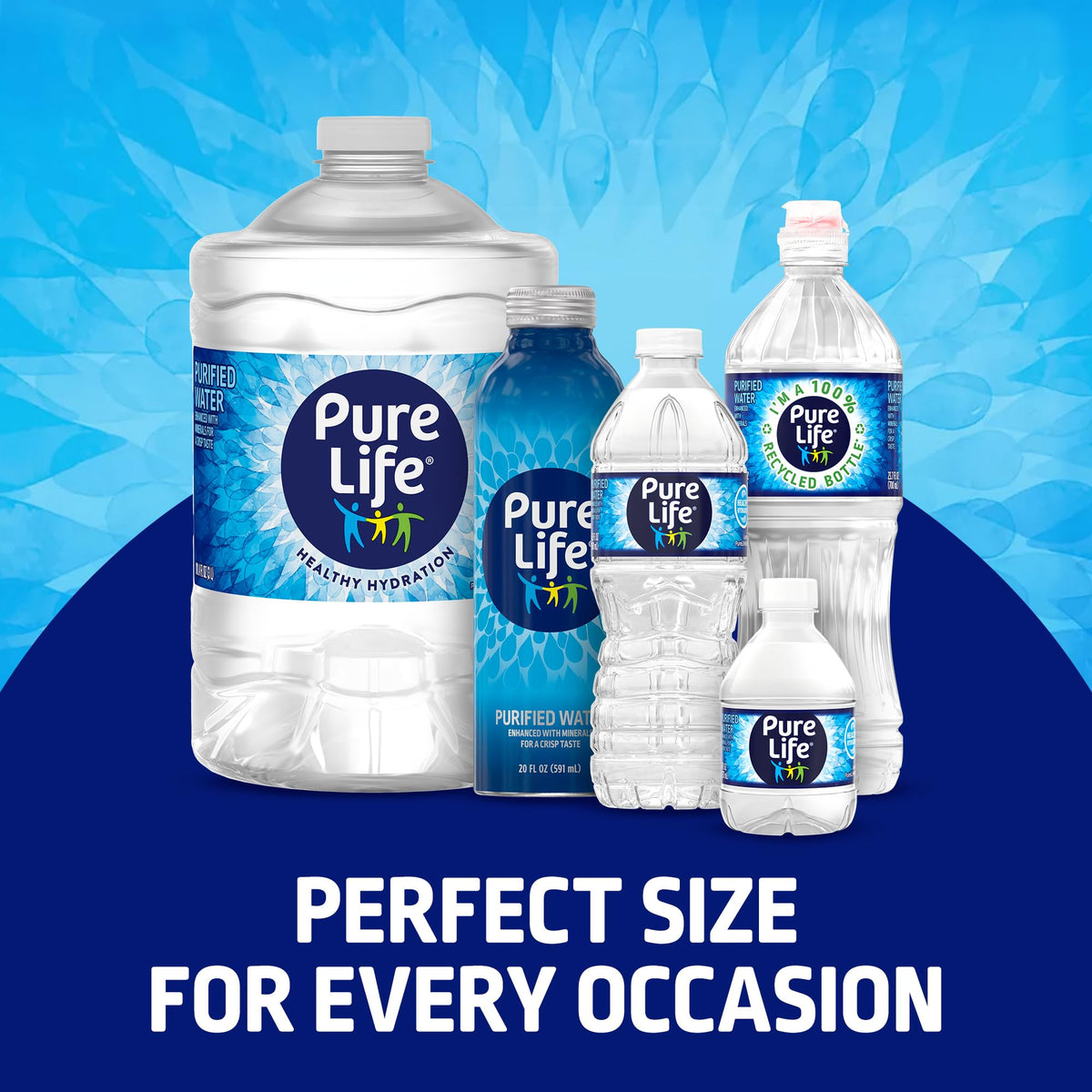 Pure Life quality process ensures consistent, crisp taste in purified water.