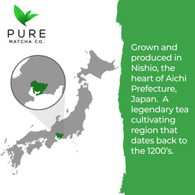 Pure Matcha Co energizing cup supports focused, calm alertness