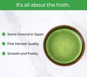 Pure Matcha Co sugar-free powder fits a calorie-conscious routine