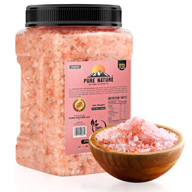 Pure Nature Himalayan pink salt coarse crystals ideal for grinder and daily seasoning