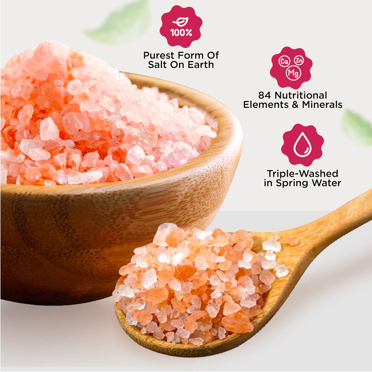 Pure Nature Himalayan pink salt 5 lb bulk packaging for efficient kitchen refills