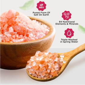 Pure Nature Himalayan pink salt 5 lb bulk packaging for efficient kitchen refills
