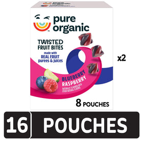 Pure Organic kids snacks twist pack ready for school lunches and on-the-go.