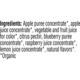 Pure Organic open-pouch twist reveals bite-sized fruit snacks ready to taste.