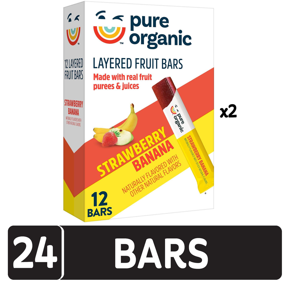 Pure Organic bars individually wrapped for easy lunchbox snacking