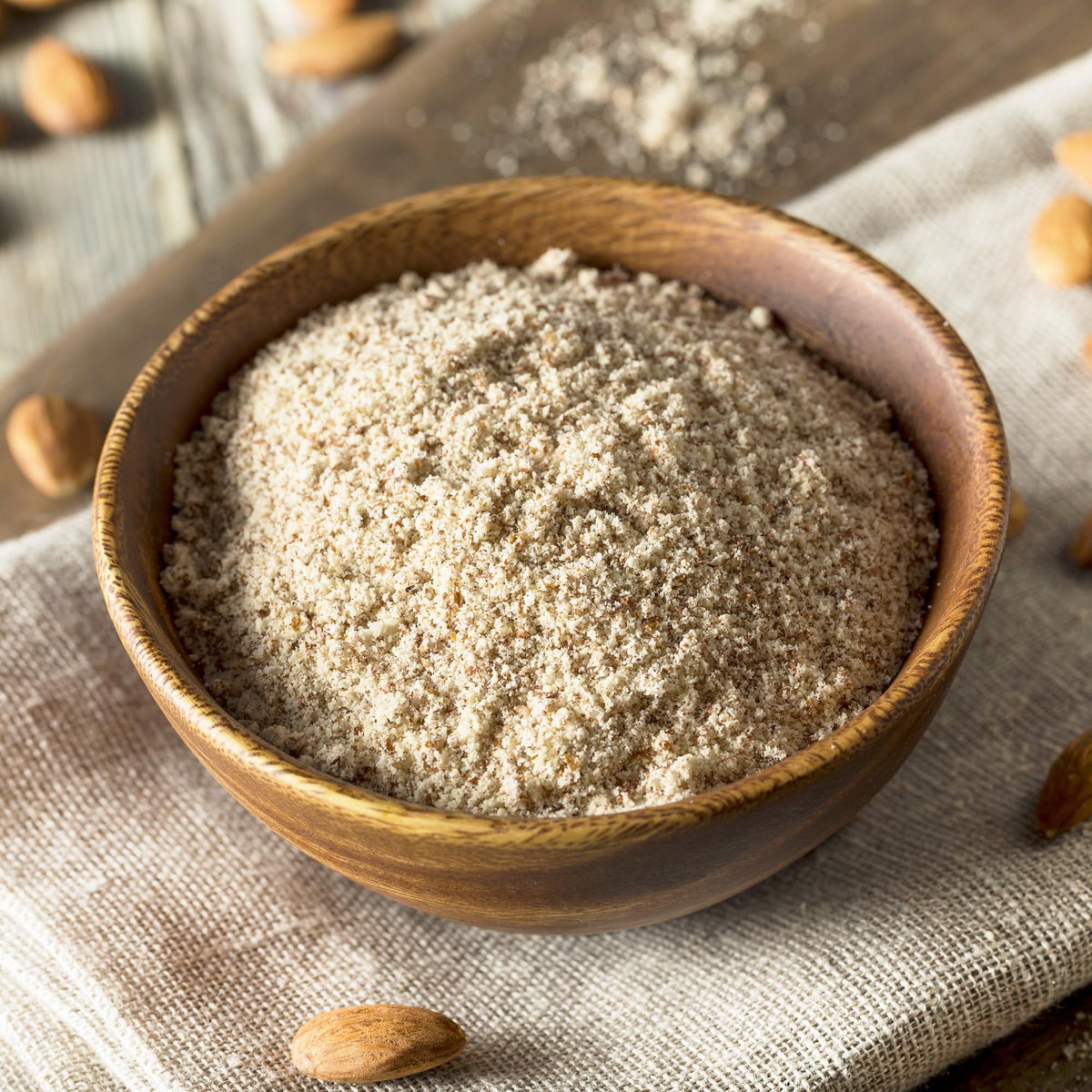 Pure Original Ingredients almond meal in measuring cup for baking