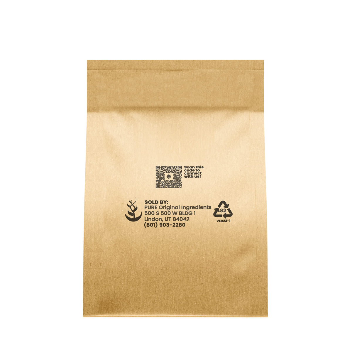 Pure Original Ingredients ammonium bicarbonate bottle front showing product details for bakers.