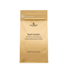 Pure Original Ingredients Beef Gelatin sourced from bovine bone for clean thickening.