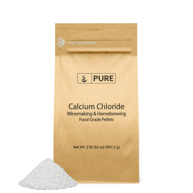 Pure Original Calcium Chloride 2 lb bag ready for cheese making and wine prep