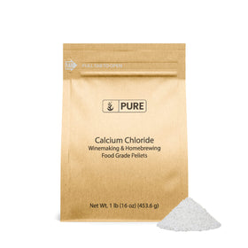 Pure Original Ingredients calcium chloride resealable bag keeps ingredients fresh for wine, cheese, or brewing.