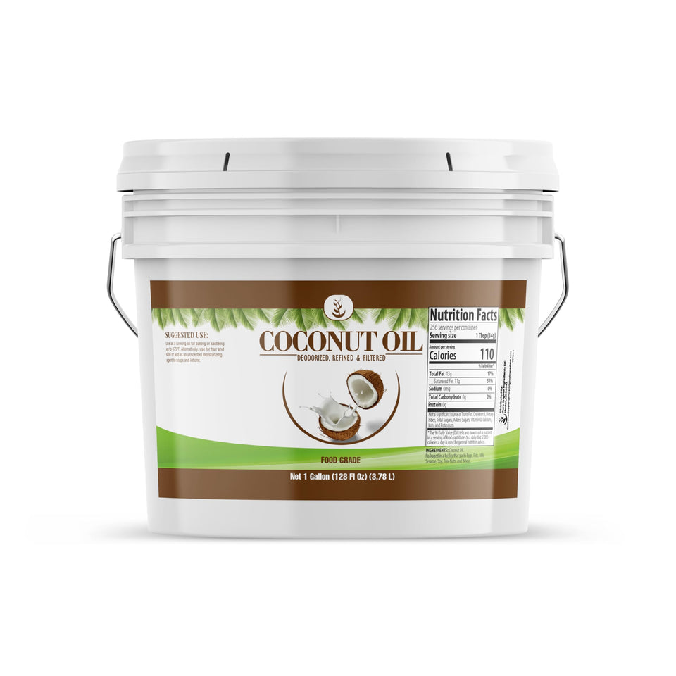 Pure Original Ingredients Coconut Oil bottle pour, tasteless and odorless for neutral cooking.