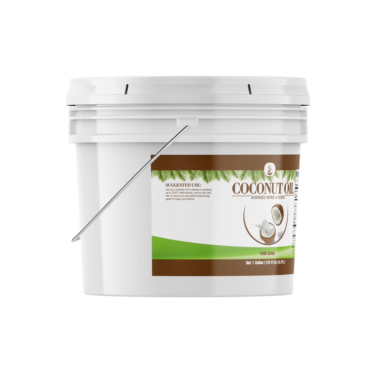 Pure Original Ingredients Coconut Oil clear appearance, refined and deodorized formula for delicate recipes.